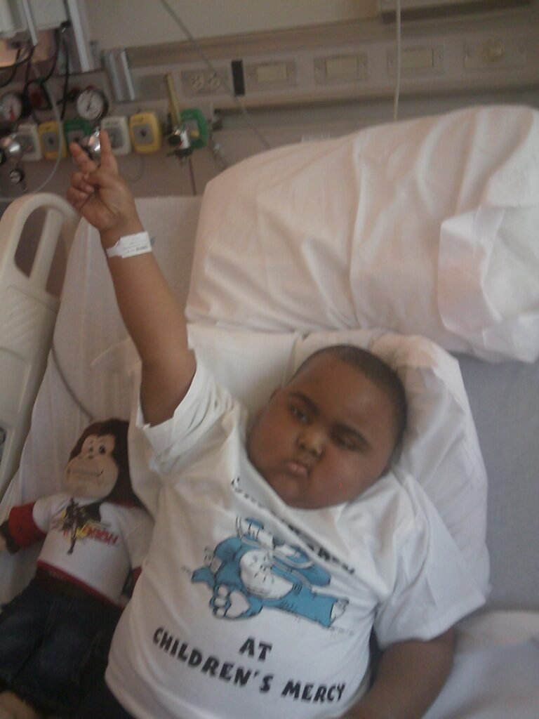 CJ after 1st brain surgery